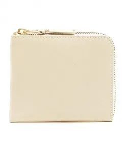 Маленький кожаный кошелек Sa3100 Comme Des Garã§Ons, бежевый