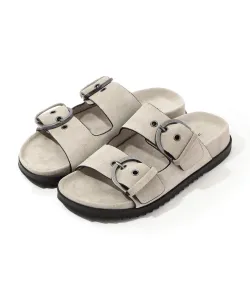 Замшевые сандалии с двойными ремешками SWTSU8427