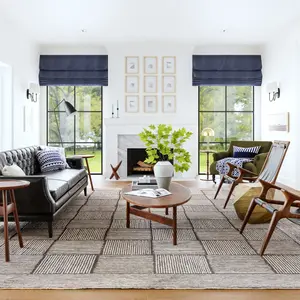 Ковер Milo Tiled Wool Area Rug nuLOOM, 183x274 см, темно-коричневый