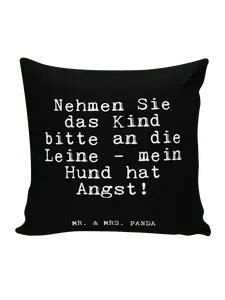 Подушка Mr & Mrs Panda 40x40 Nehmen Sie das Kind, черный
