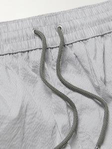 Прямые шорты для плавания в полоску средней длины PAUL SMITH, серый