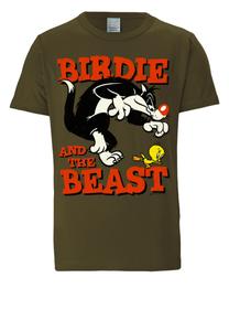 Футболка Logoshirt Looney Tunes – Sylvester & Tweety, цвет oliv-grün