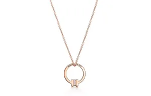TIFFANY & CO. Ожерелье T 18K Rose Gold Unisex