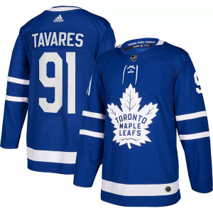 Мужская футболка Adidas Toronto Maple Leafs John Taveras #91 Authentic Pro Home