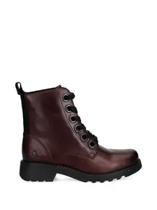 Ботинки на шнуровке с петлей для надевания Fly London, красный