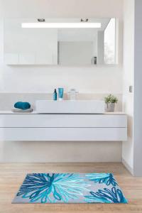 Коврик для ванны Grund, 60x100 см, серый/бирюзовый