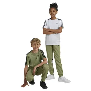 Джоггеры adidas Tiberio 3 Stripes Colorblock Fleece, зеленый