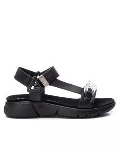 Женские сандалии на плоской подошве XTI, черный