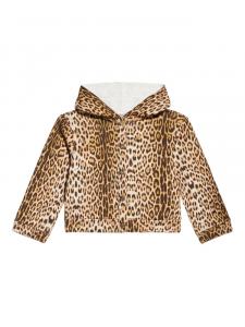 Худи с принтом Jaguar Roberto Cavalli Junior, коричневый