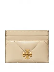 Стеганый картхолдер Kira Tory Burch, бежевый