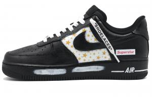 Nike Кроссовки Air Force 1 с низким верхом, устойчивые к истиранию и скольжению, унисекс, черно-белые