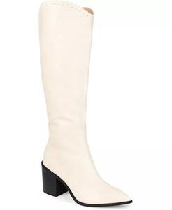 Женские ковбойские сапоги Daria выше колена Journee Collection, слоновая кость/кремовый