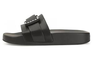 Сланцы Jelly с декоративной пряжкой SERGIO ROSSI, черный