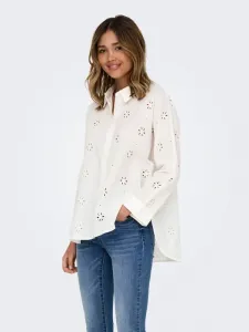 Новая рубашка лина грейс на пуговицах, блузка Only, Cloud Dancer