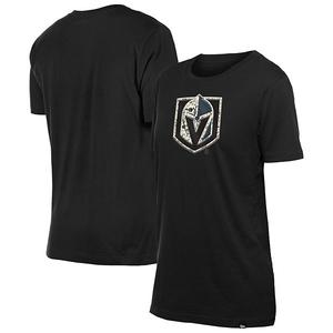 Женская черная футболка Vegas Golden Knights с цветочным принтом New Era