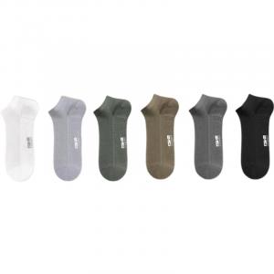 Носки Unisex WARRIOR, 6 pack (черный+белый+зеленый+coffee+темно-серый+светло-серый)