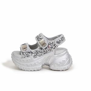 Пляжные сандалии женские Milan love song, Silver