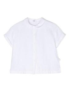 Il Gufo льняная рубашка с короткими рукавами, белый