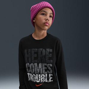 Мальчиковая футболка с длинным рукавом Nike, Black
