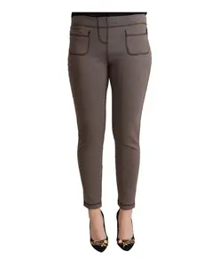 Узкие брюки с логотипом John Galliano, серый