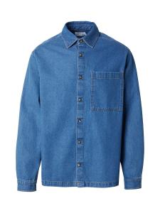 Рубашка на пуговицах классического кроя TOPMAN, Blue Denim