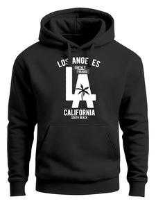 Neverless Толстовка 'Los Angeles' в черном цвете