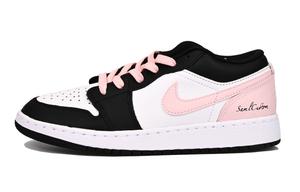 Баскетбольные кроссовки Air 1 LOW для детей и подростков Jordan, черный/розовый