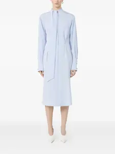 Миди-платье-рубашка ESOPO с шарфом Sportmax, синий