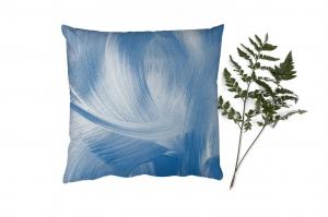 Декоративная подушка MuchoWow диванная подушка для гостиной декоративная подушка 40 x 40 см синий - акриловая краска - дизайн - чехлы на диванные подушки - без наполнителя