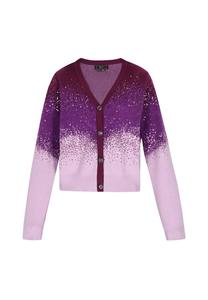 Вязаный кардиган faina, сиреневый/темно-фиолетовый