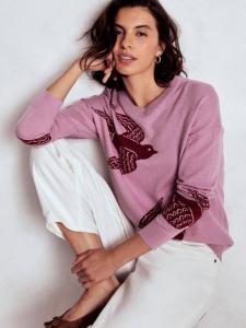 Джемпер Natasha Birds Boden, Pink/Multi