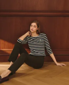 Женская хлопковая футболка с принтом Lloyd'S, темно-синий