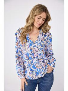 LIEBLINGSSTÜCK Блузка «Рукани» сине-кремового цвета