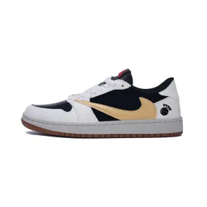Jordan Кроссовки Air 1 Vintage баскетбольные unisex низкие Gold Black