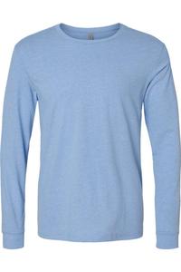 Футболка унисекс с длинным рукавом Next Level CVC, цвет heather columbia blue