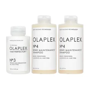 Набор шампуня и кондиционера Euler Pei, очищающий и освежающий, комплект из 3 штук OLAPLEX, size 3 pre-shampoo hair mask 100ml+size 4 shampoos 250ml*2