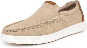 Мужские слипоны Nautica, повседневные мокасины с носком-мок и кроссовки в стиле лодочных туфель для мужчин - легкие и удобные - Derwin, Sand