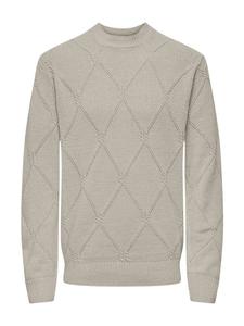 Пуловер Only&Sons Pullover 'Farid', бежевый