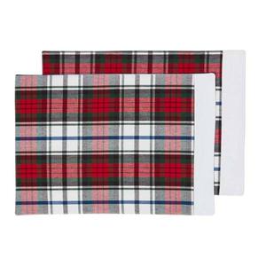 Набор подставок из 2 х штук в клетку Homescapes, мультколор