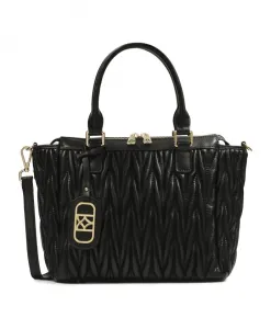 Элегантная сумочка с изящным стеганым узором. Kazar, черный