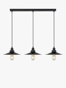 Потолочный светильник Tobias с 3 лампами для кухонной барной стойки John Lewis, Black