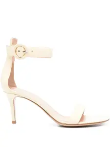 Босоножки Portofino 65 с ремешком на щиколотке Gianvito Rossi, нейтральный