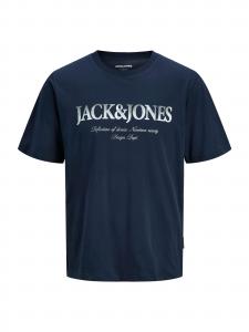 JACK & JONES Футболка 'JJDevin Daytona' в цвете Navy