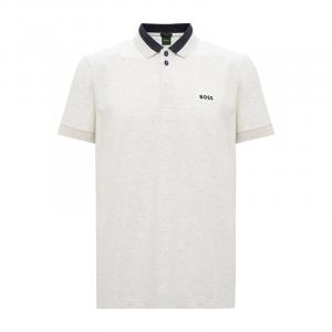 Футболка поло мужская светло-серая HUGO BOSS