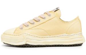 Стильные мужские кроссовки для скейтбординга с низким верхом желтого цвета Mihara Yasuhiro