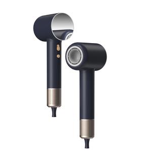 Фен 1600W с отрицательными ионами для ухода за волосами, термостат и быстрая сушка, зеркальное покрытие, высокая скорость сушки V12 Debalife, синий