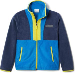 Columbia Kids' Back Bowl Full Zip Fleece, Collegiate Navy/Bright Indigo/Laser Lemon