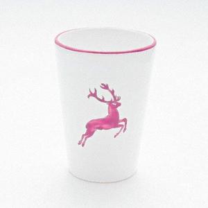 Чашка для питья Bordeaux Red Deer 0,28 л/высота: 11 см Gmundner Keramik, бело-красный