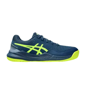 Кроссовки ASICS Gel Resolution 9 GS Mako Blue Safety Yellow, бирюзовый