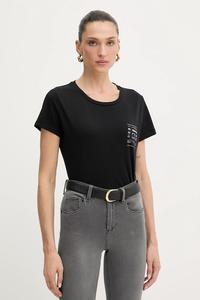 Хлопковая футболка Liu Jo, черный